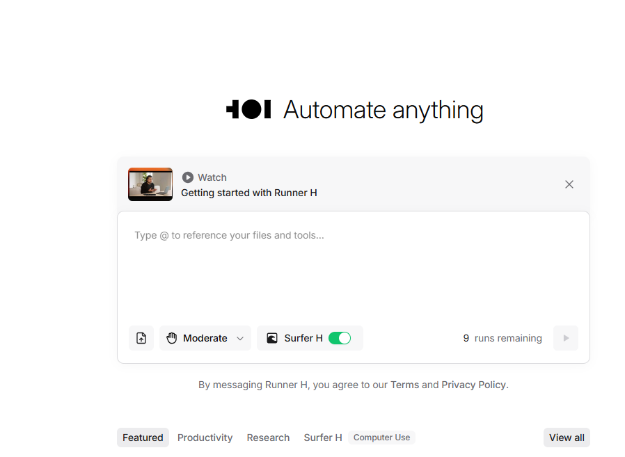 Runner H : l’agent autonome qui automatise vraiment vos tâches fastidieuses